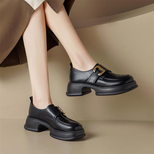 ZHR玛丽珍女鞋秋季新款乐福鞋子ins百搭小皮鞋厚底鞋单鞋子女 商品图1