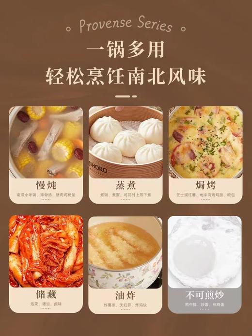 锅富士珐琅锅铸铁海鲜锅20CM普罗旺斯系列 商品图6