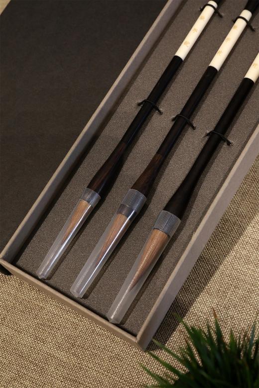 北尾黑檀玛瑙狼毫毛笔（单支） 商品图2