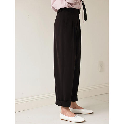 Even Vintage | 帅气百搭 原创设计休闲裤腰部褶皱九分灯笼工装裤 商品图3