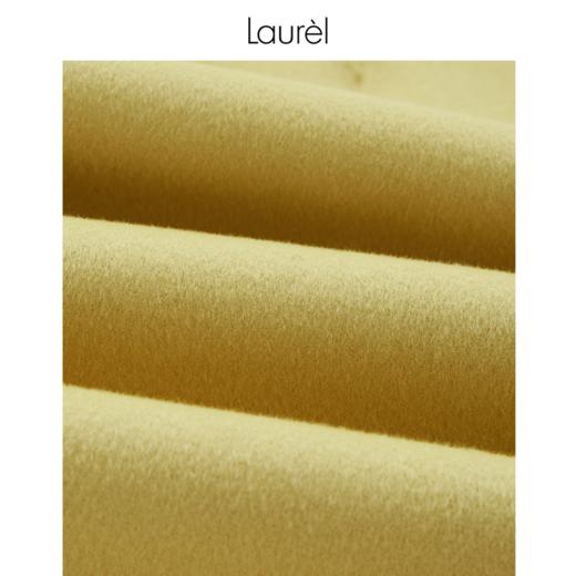 Laurel劳芮23秋冬 金盏黄开衩直身半裙 LWL343Q02900 商品图6
