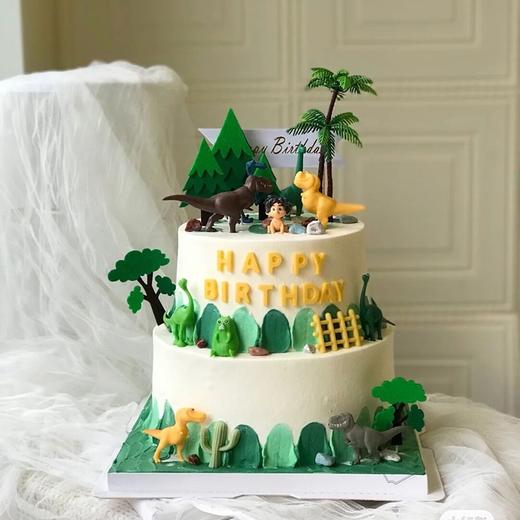 恐龙世界历险记｜创意卡通双层蛋糕 商品图0