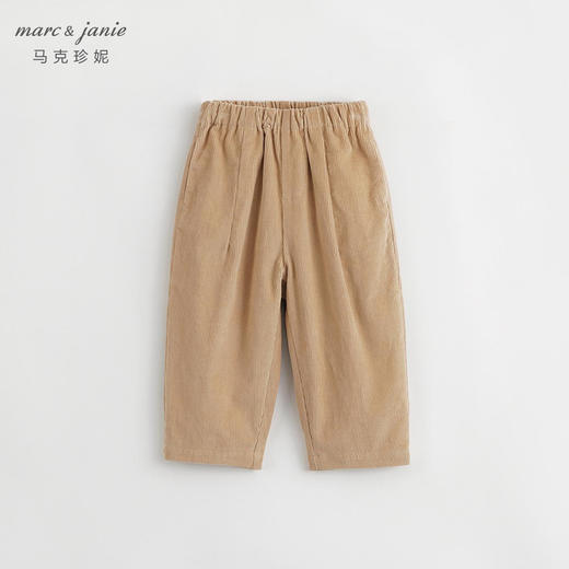 马克珍妮秋装新款 男童纯棉灯芯绒宽松休闲萝卜裤 儿童裤子231976 商品图3