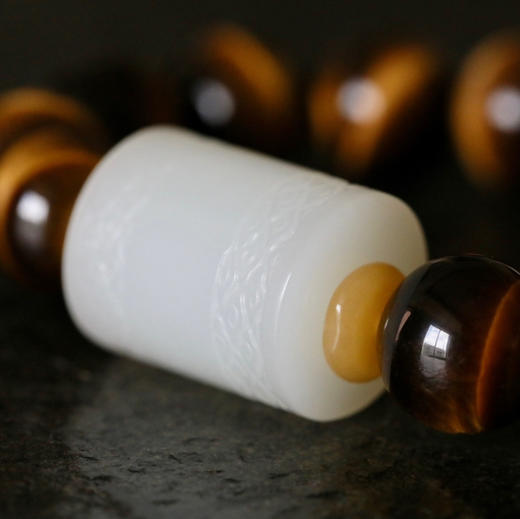 和田玉（羊脂白玉）路路通手串18.91g 商品图3