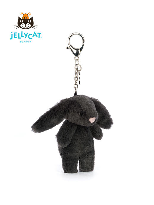 Jellycat 害羞墨色邦尼兔包包挂饰 17cm 商品图2