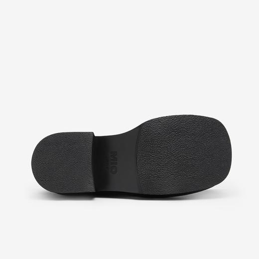 MIO米奥冬季圆头中跟靴子酷飒显高厚底金属蝴蝶烟筒靴女M235627306 商品图4