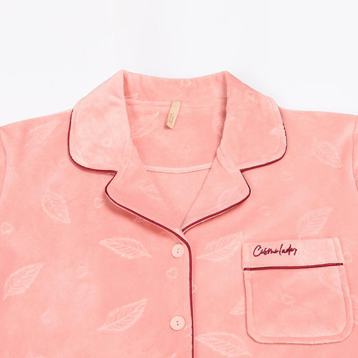 都市丽人好睡好眠女士睡衣双面法兰绒厚款长袖长裤类家居服套装LH32L9 商品图4