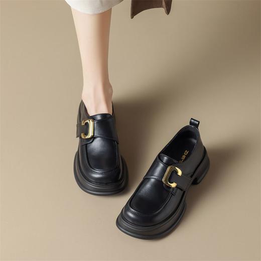 ZHR玛丽珍女鞋秋季新款乐福鞋子ins百搭小皮鞋厚底鞋单鞋子女 商品图2
