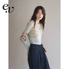 Even Vintage | 诗意写秋 原创柔和气质唯美印花修身叠穿打底衫女 商品缩略图0