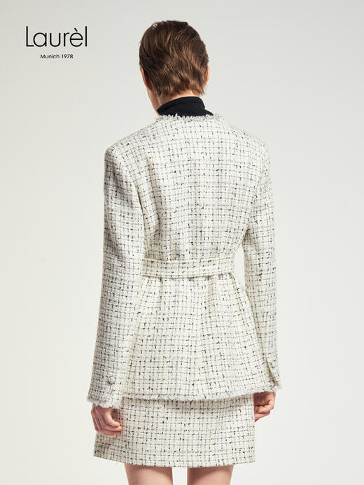 Laurel劳芮23秋冬 格纹花呢小香外套 LWL343T07600 商品图9