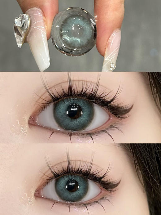 Huohuocon旗下 ·日抛·爱尔蓝灰&日耳曼绿&天生冷灰&吉吉青灰｜14.2mm白狮参考着色中等直径  日抛 商品图10
