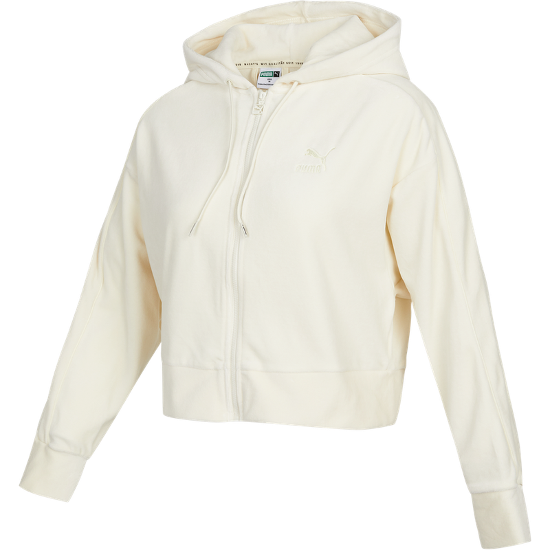 彪马PUMA Iconic T7连帽长袖短款女装上简约时尚休闲运动针织外套