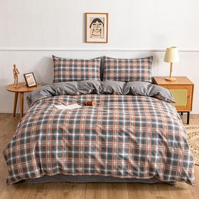 無印优品全棉斜纹四件套-索格