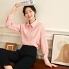 百姿 简约纯色衬衫2022年秋冬新品开衫翻领衬衣通勤风个性时尚上衣 商品缩略图1
