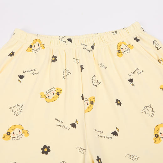 都市丽人好睡好眠女士睡衣40支CVC双面棉质薄款长袖长裤类家居服套装LH31G4 商品图8