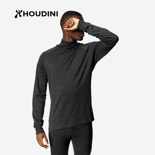 HOUDINI胡丁尼 Activist 积极 户外男款美利奴羊毛长袖T恤230054 商品图1