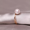 美裕 金18K海水珍珠戒指 8-8.5mm白 无暇 正圆 级强光104366 商品缩略图3
