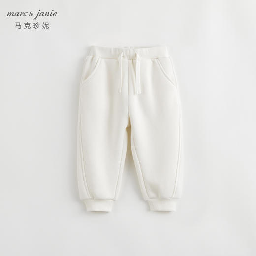 马克珍妮冬装新款 男女童百搭加绒宽松运动裤束脚裤231552 商品图1