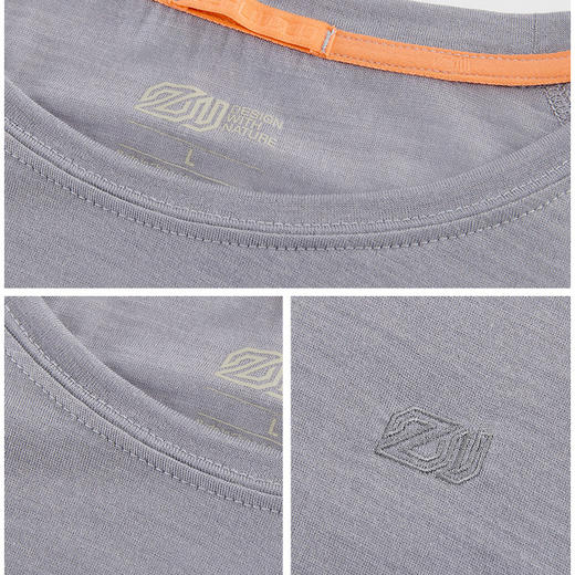 赛乐ZEALWOOD美丽诺羊毛天丝T恤短袖夏季薄款清凉透气排汗男女款 商品图2