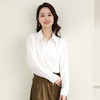 罗蒙夏季女式长袖衬衫简约气质舒适透气轻薄日常通勤优雅设计感衬衣女 商品缩略图1