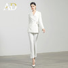 AD高端白色职业装气质女神范套装女秋季收腰系带设计感西服套裤 商品缩略图0