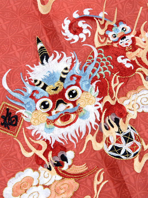 重回汉唐年兽明制汉服女过年冬装正品原创设计比甲保暖直领大襟袄 商品图5