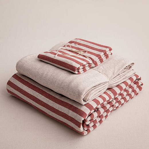 無印良品全棉针织棉四件套-粉色印记 商品图2