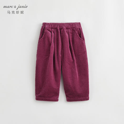 马克珍妮秋装新款 男女童泡泡灯芯绒纯棉休闲萝卜裤232017
 商品图3