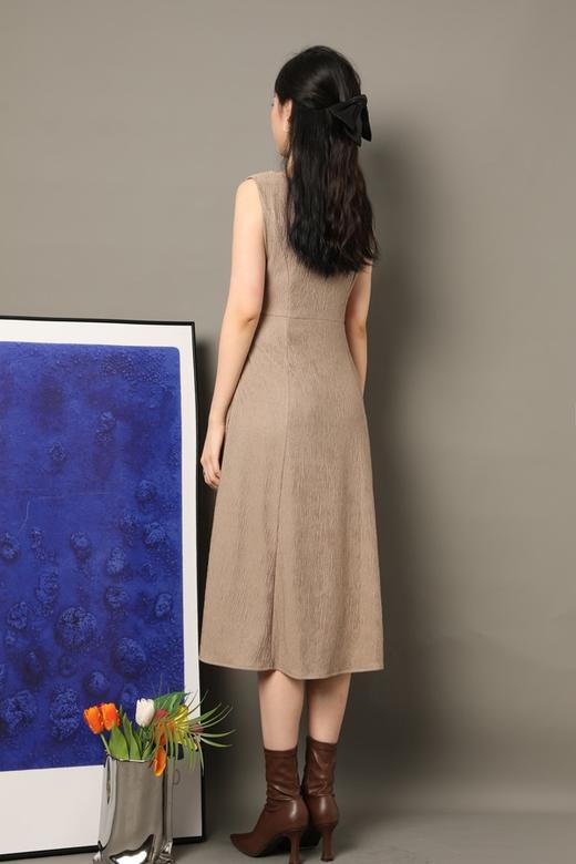 Le Malene 卡其色知性简约西装背心连衣裙套装 16890 商品图4