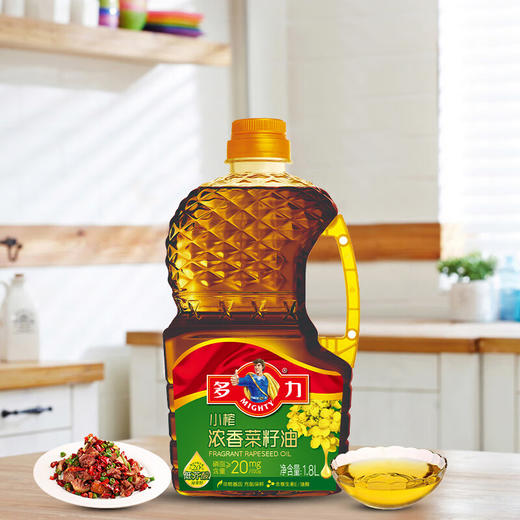 多力小榨浓香菜籽油1.8L 商品图1