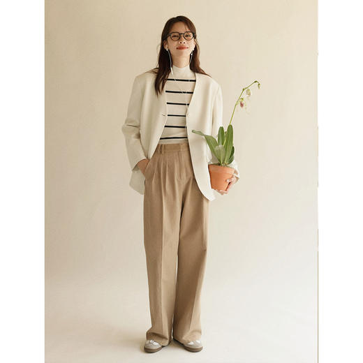 Even Vintage | 早秋神裤 韩系显瘦直腿百搭直筒宽松休闲裤女秋冬 商品图2