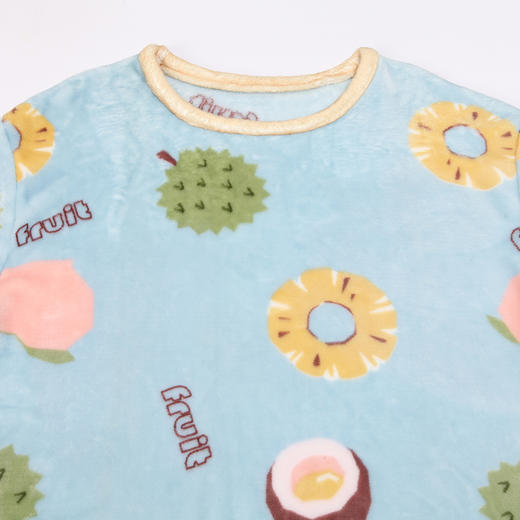 都市丽人眯雅佳女士双面法兰绒睡裙厚款长袖裙LH36F9 商品图4