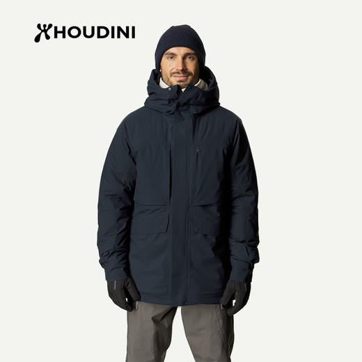 HOUDINI胡丁尼 Fall in Jacket 立秋户外男款保暖棉服带帽外套820008 商品图0
