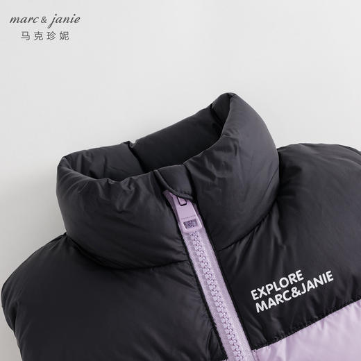 【三防】马克珍妮冬装新款 男女童时尚超轻保暖羽绒服马甲 231203 商品图3