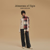 Johnstons of Elgin经典纯羊绒宽幅围巾 格纹 商品缩略图3