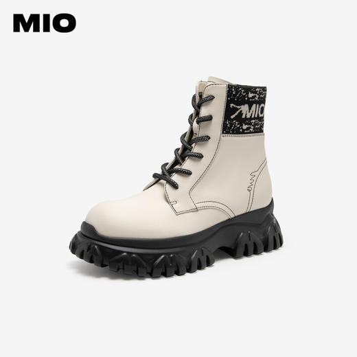 MIO米奥冬短筒靴子时髦厚底户外运动马丁靴女M235614451 商品图1