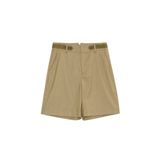 谜底短裤女2023秋季新款复古时尚百搭高腰绅士风直筒裤233MK1056 商品图4