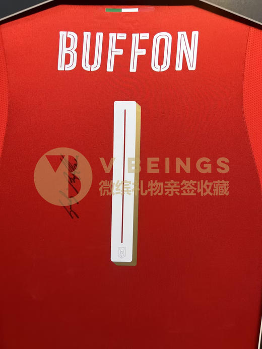 收藏系列 布冯 意大利队1号红色 亲笔签名球衣 商品图2