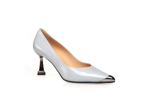 豪麟名鞋奥莱进口迪嘉女鞋皮鞋牛移膜革FW23260P蓝色  原价4660元 商品图0