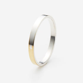 北京仓｜TORAFU-SQUARE-纤细款 18K黄金镀银 戒指 （单只）［日本设计师］