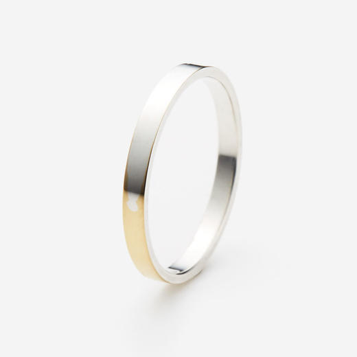 北京仓｜TORAFU-SQUARE-纤细款 18K黄金镀银 戒指 （单只）［日本设计师］ 商品图0