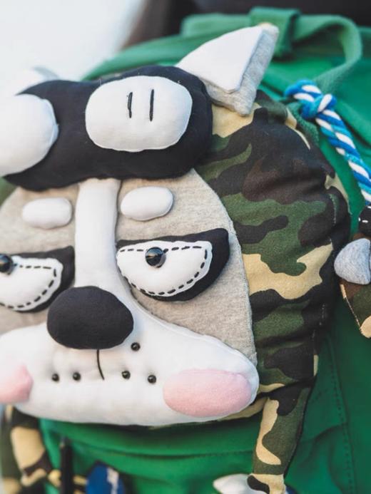 深山集市哈士奇狗狗双肩包 商品图1