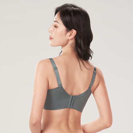 都市丽人舒软挺塑AB杯适穿蕾丝调整型文胸薄款3/4杯塑身文胸无钢圈内衣四排扣LJ32K7 商品图2