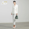 AD高端白色职业装气质女神范套装女秋季收腰系带设计感西服套裤 商品缩略图2