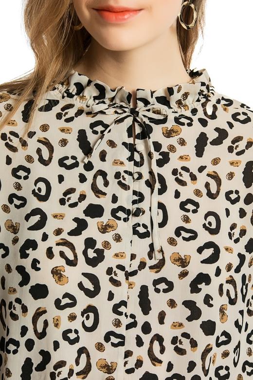 SUMMER & SAGE 豹纹印花收腰上衣 3910 商品图3