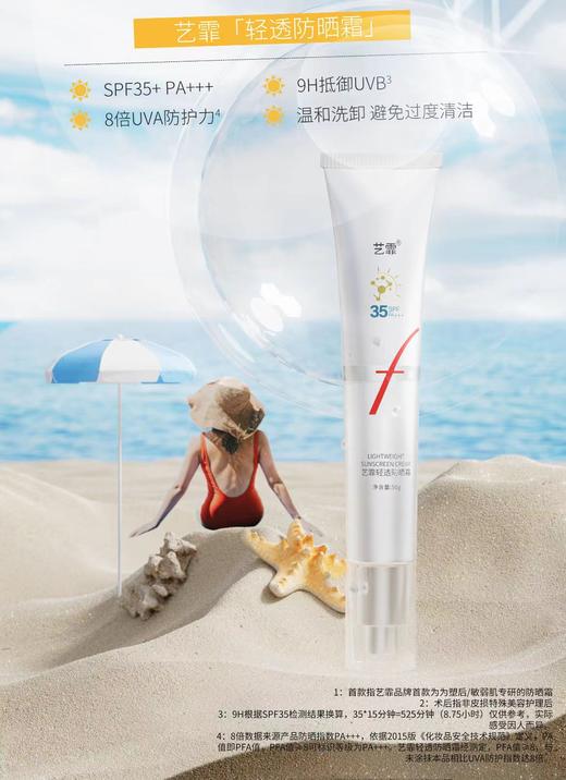 买一送一艺霏 轻透防晒霜50g 商品图2