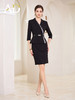 AD时尚修身连衣裙女酒店经理工作服通勤正装裙子高端职业西装套装 商品缩略图3