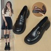 ZHR英伦风乐福鞋豆豆鞋厚底鞋一脚蹬女鞋法式单鞋玛丽珍小皮鞋jk 商品缩略图0