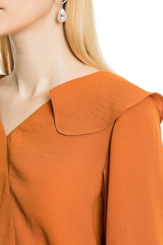 CENCH EDITION 简约棕色V领上衣 3693 商品图3
