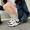 西村名物2023年秋季新款厚底系带运动鞋圆头潮流百搭小白鞋D23CM32661 商品缩略图8